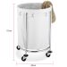 Xe đẩy đồ vải inox tròn