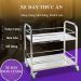 Xe đẩy thức ăn 2 tầng inox