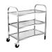 Xe đẩy thức ăn 3 tầng inox 304