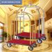 Xe vận chuyển hành lý inox trắng