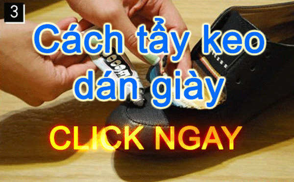 Cách làm sạch keo dán giày