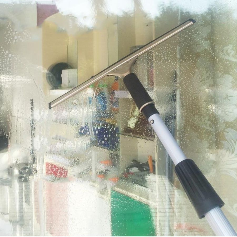 Hình ảnh thực tế bộ dụng cụ lau kính gia đình