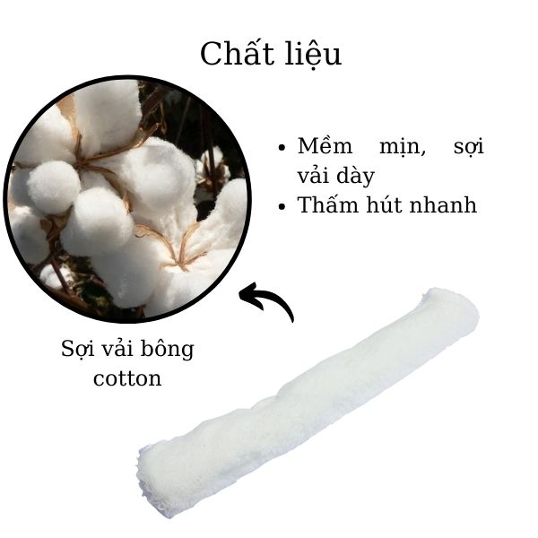 Bộ bông lau kính làm từ chất liệu cotton cao cấp