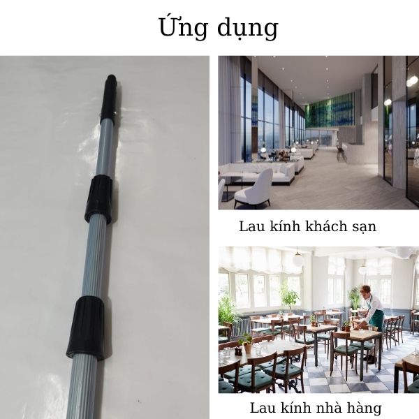 Ứng dụng của cây nối dài lau kính