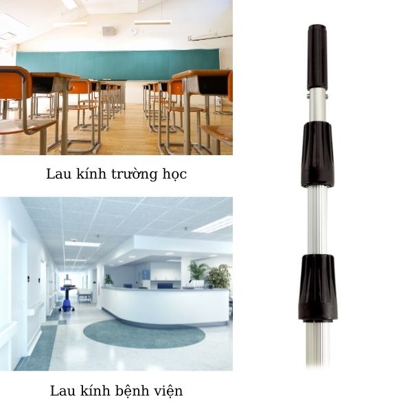 Ứng dụng của cây nối dài lau kính