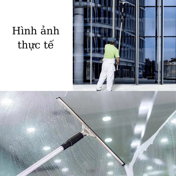 Hình ảnh thực tế của cây nối dài lau kính