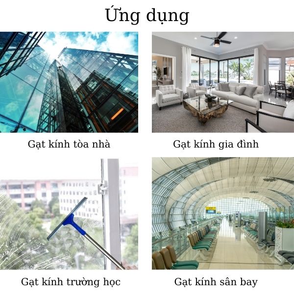 Ứng dụng đa dạng không gian của bộ gạt kính tòa nhà