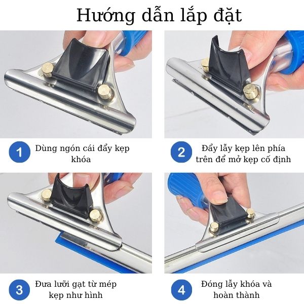 Các bước hướng dẫn lắp đặt bộ gạt kính tòa nhà