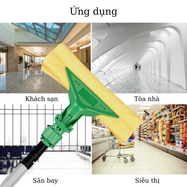 Kẹp giẻ lau kính được ứng dụng trong vệ sinh kính công nghiệp
