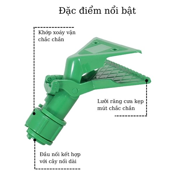 Một số đặt điểm nổi bật của kẹp giẻ lau