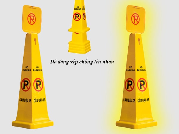 Phần thân rỗng tiện lợi di chuyển và thu gom