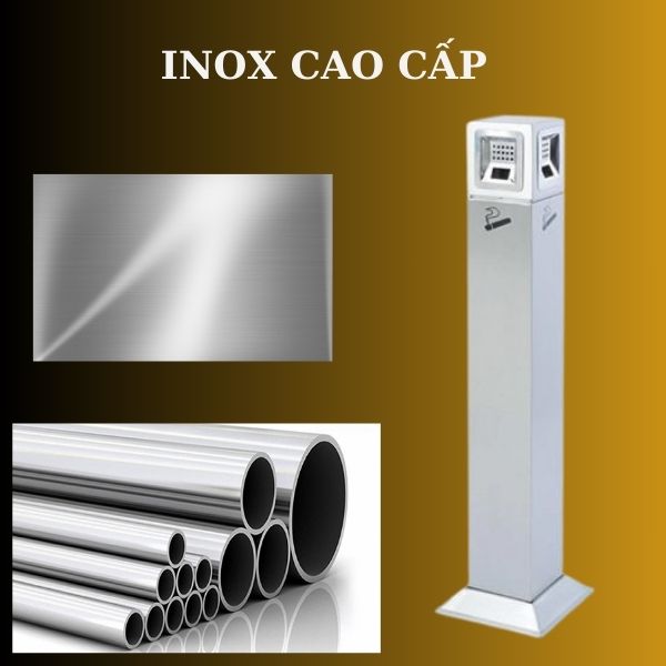 Cây gạt tàn làm bằng inox nên có độ bền cao