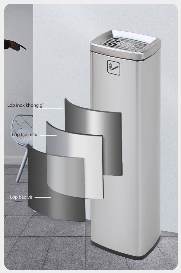 Chất liệu cao cấp giúp cây gạt tàn cực bền