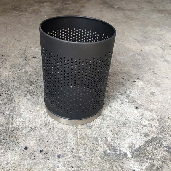 Sọt rác văn phòng thép sơn đen