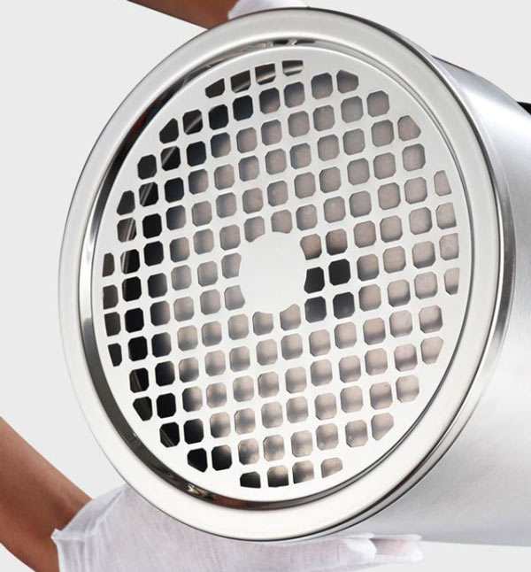 Thùng đựng rác inox có gạt tàn tròn