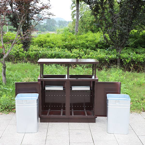 2 sọt tôn hoa đựng rác dễ dàng tháo rời