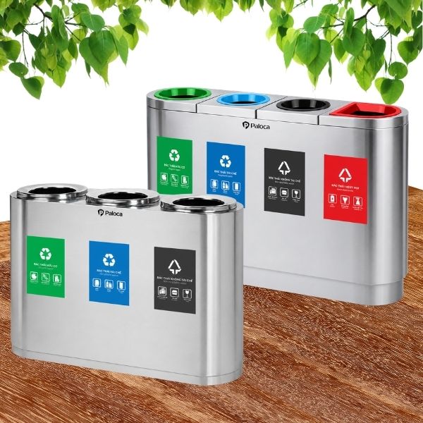 Thùng rác phân loại rác thải nhiều ngăn