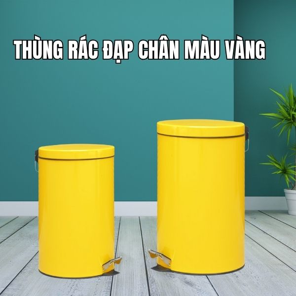 Liên hệ Hành Tinh Xanh để mua thùng rác đạp chân sơn màu đẹp