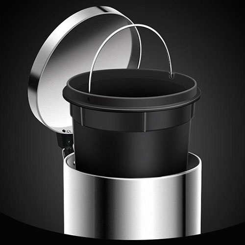 Thùng rác đạp chân tròn 20L inox 304