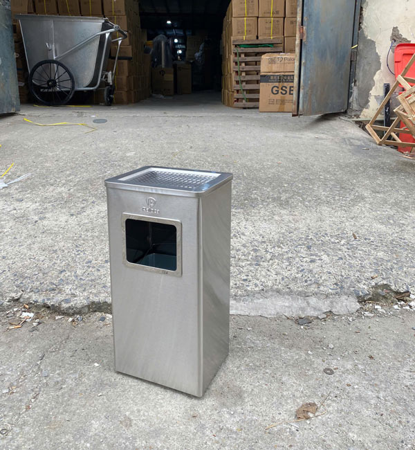 Thùng rác inox hình chữ nhật