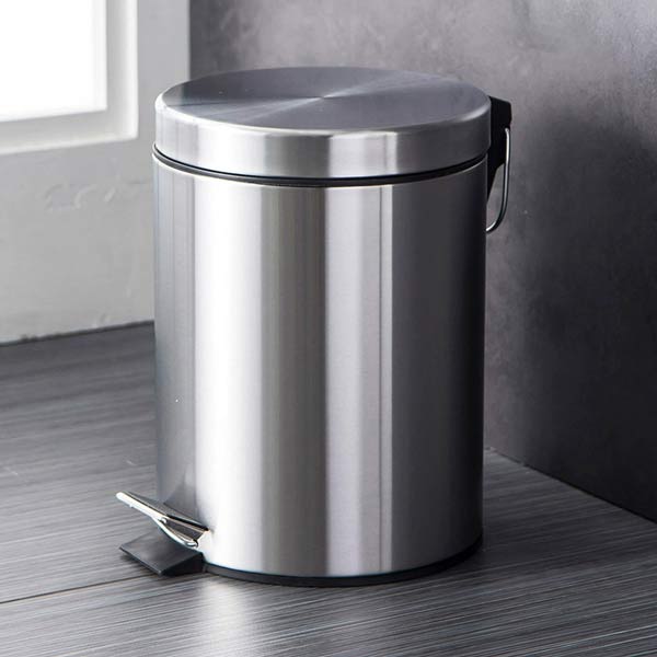 Mẫu thùng rác inox 3L kiểu dáng đạp chân nhỏ gọn