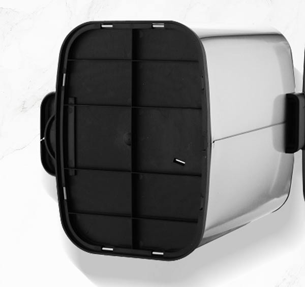 Thùng rác inox đạp chân vuông 16L