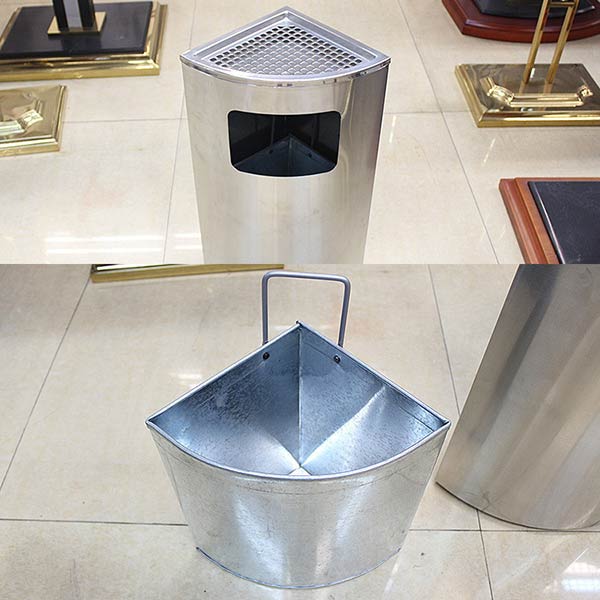 Thùng rác thiết kế 2 lớp nên tháo rời dễ dàng