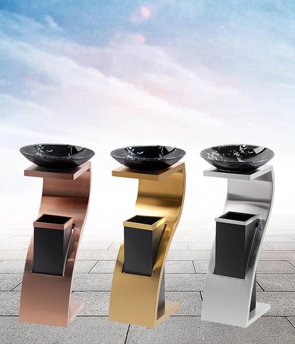 Mẫu thùng rác chữ Z trang trí sang trọng bậc nhất