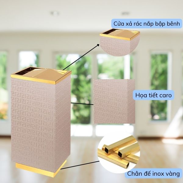 Các bộ phận cấu thành thùng rác