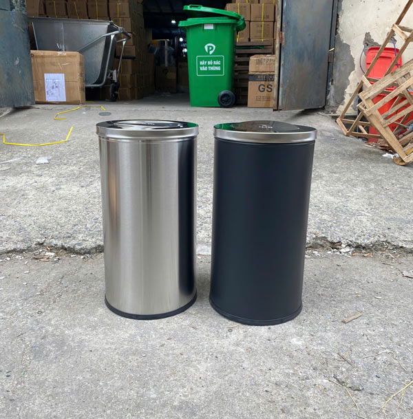 Thùng rác inox nắp bập bênh Paloca