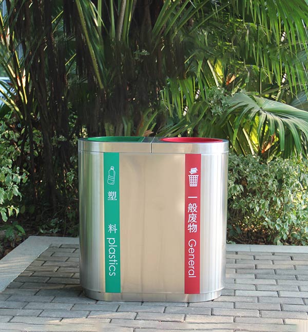 Mẫu thùng rác sản xuất từ inox loại tốt