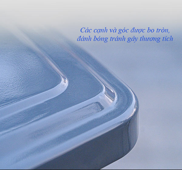 Màu sắc đẹp, bóng bẩy của khung thùng rác