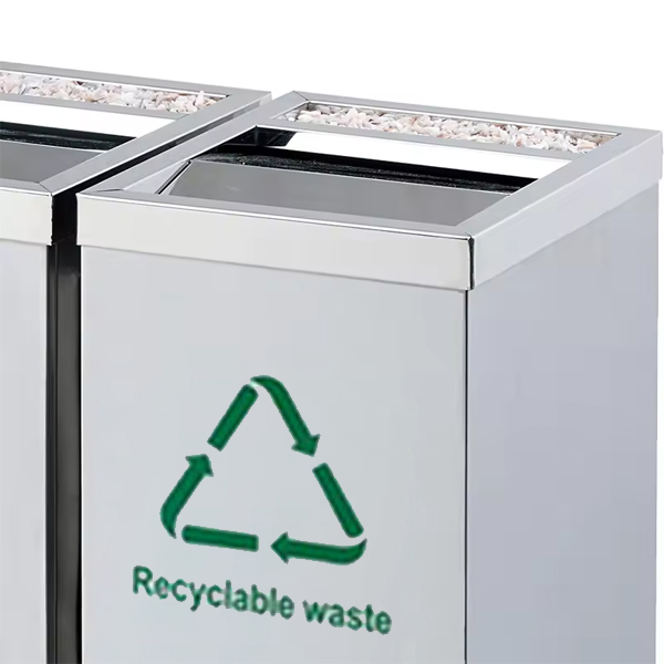 Thiết kế nắp thùng rác bập bênh