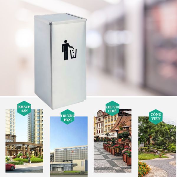 Mẫu thùng rác phù hợp với nhiều không gian