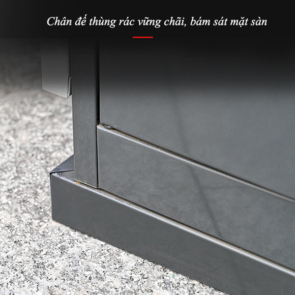 Thùng rác kim loại ngoài trời 2 ngăn