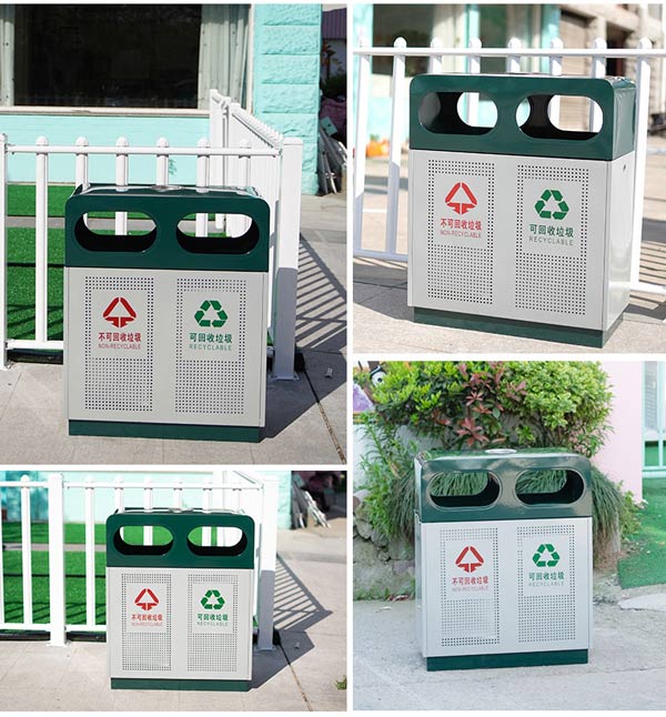 Mẫu thùng rác 2 ngăn nhập khẩu loại tốt, bền bỉ