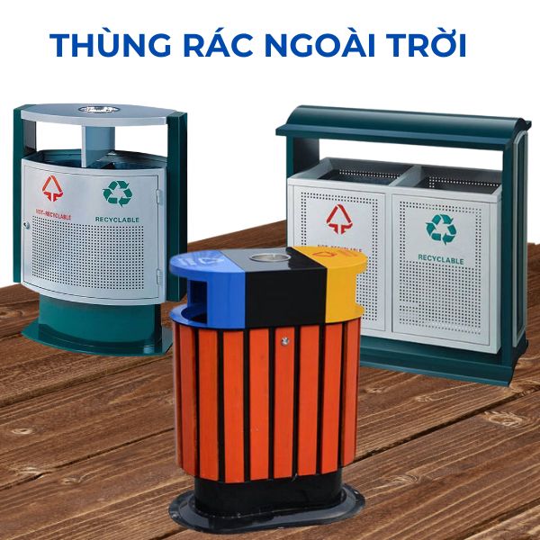 Hành Tinh Xanh có đủ các mẫu thùng rác ngoài trời chất lượng