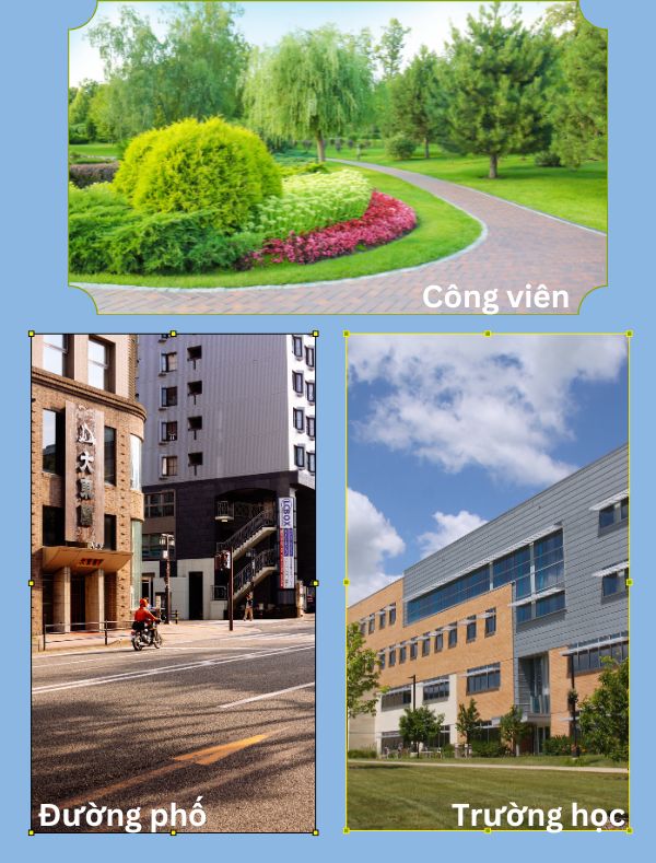 Thùng rác 2 ngăn phù hợp với các không gian ngoài trời