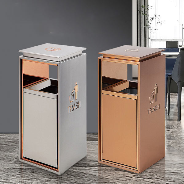 Thùng rác sảnh khách sạn không gạt tàn