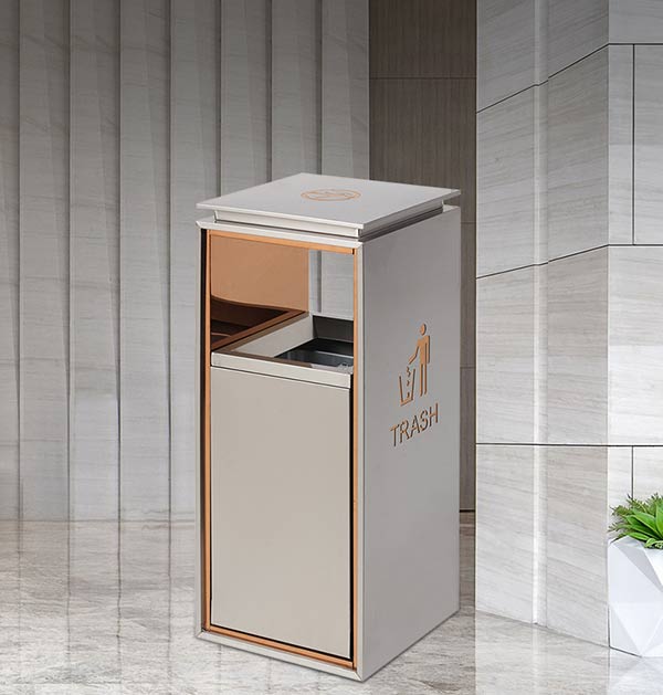 Thùng rác sảnh khách sạn không gạt tàn