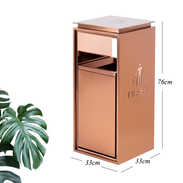 Thùng rác sảnh khách sạn không gạt tàn