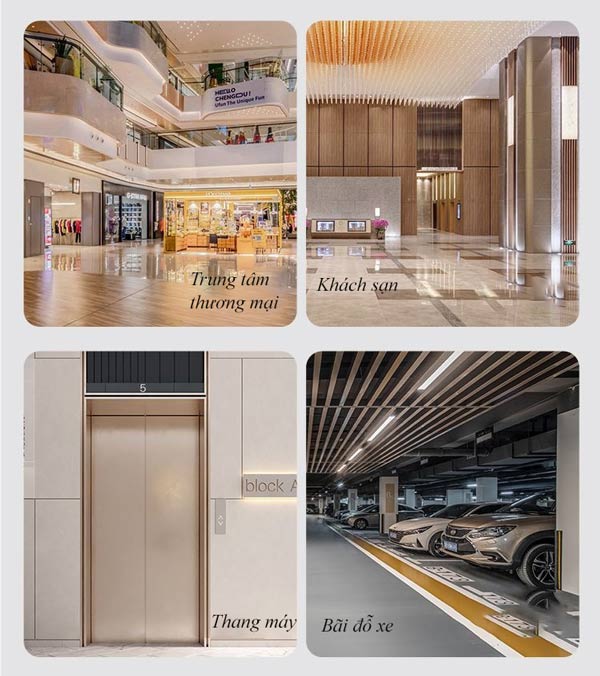 Thùng rác thép sơn đen sử dụng ở nhiều không gian