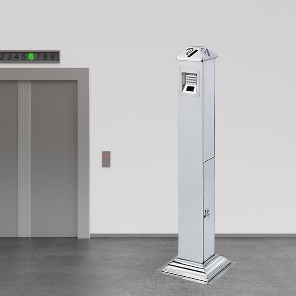 Cây gạt tàn công cộng inox đặt tại hành lang