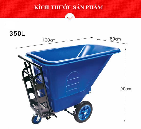 Kích thước xe thu gom rác