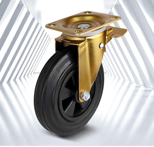 Bánh xe thùng rác 660l đủ loại có phanh và không phanh
