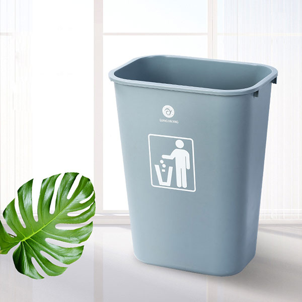 Thùng đựng rác bằng nhựa không nắp màu ghi