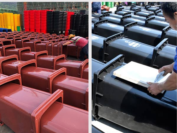 Hành Tinh Xanh hỗ trợ in logo trên thùng rác theo yêu cầu