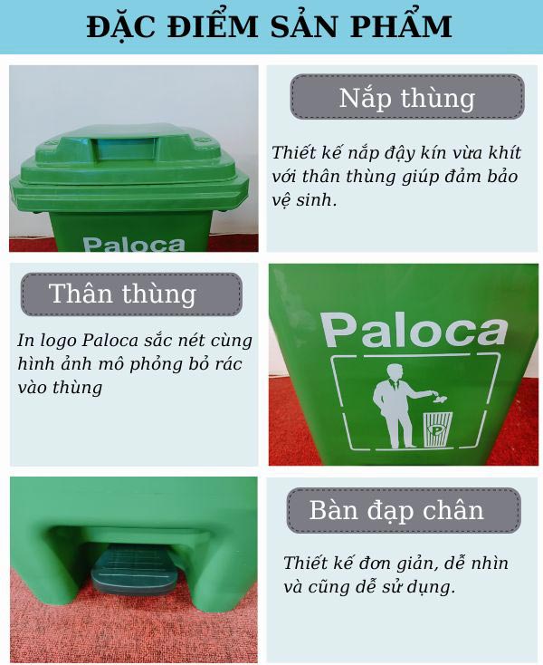 Các đặc điểm nổi bật của thùng rác 60 lít