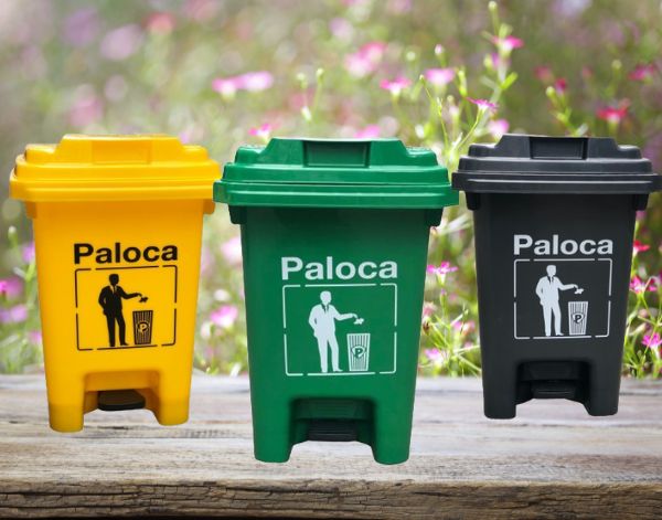 Mẫu thùng rác nhựa đạp chân dung tích 60 lít