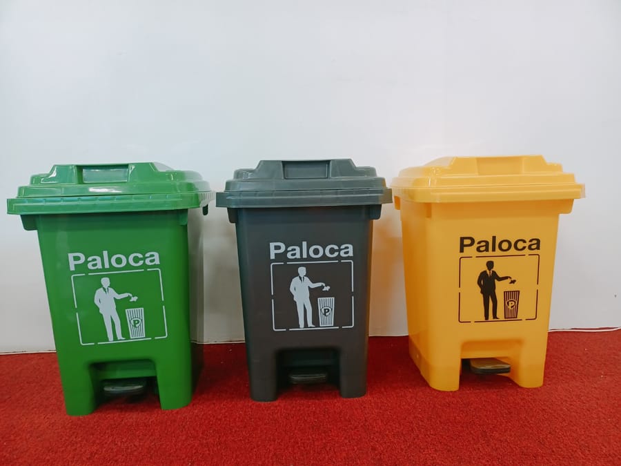 Thùng rác nhựa đạp chân 60 lít nhiều màu